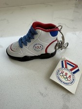 Vintage Olympic Official Licensed US United States Team High Top Shoe Keychain
