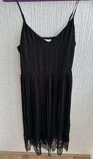 Black Chiffon & Lace Strappy Dress Size M