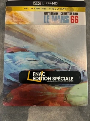LE MANS 66 - film 4K ULTRA HD + BLU-RAY zone B STEELBOOK COLLECTOR - MATT DAMON - Photo 1/2