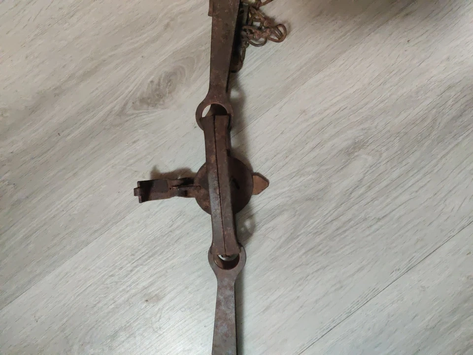 Vintage Victor All Steel No 3 Double Long Spring Trap Trapping - Image 3 of 4