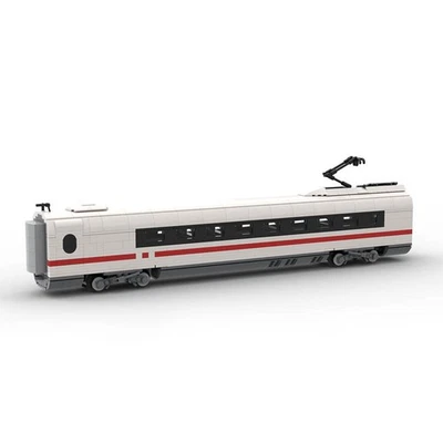 Mocs Bricks Set ICE 3 Mittelwagen 2 Klasse Electric Locomotive Train MOC-136041 - Image 1 of 3