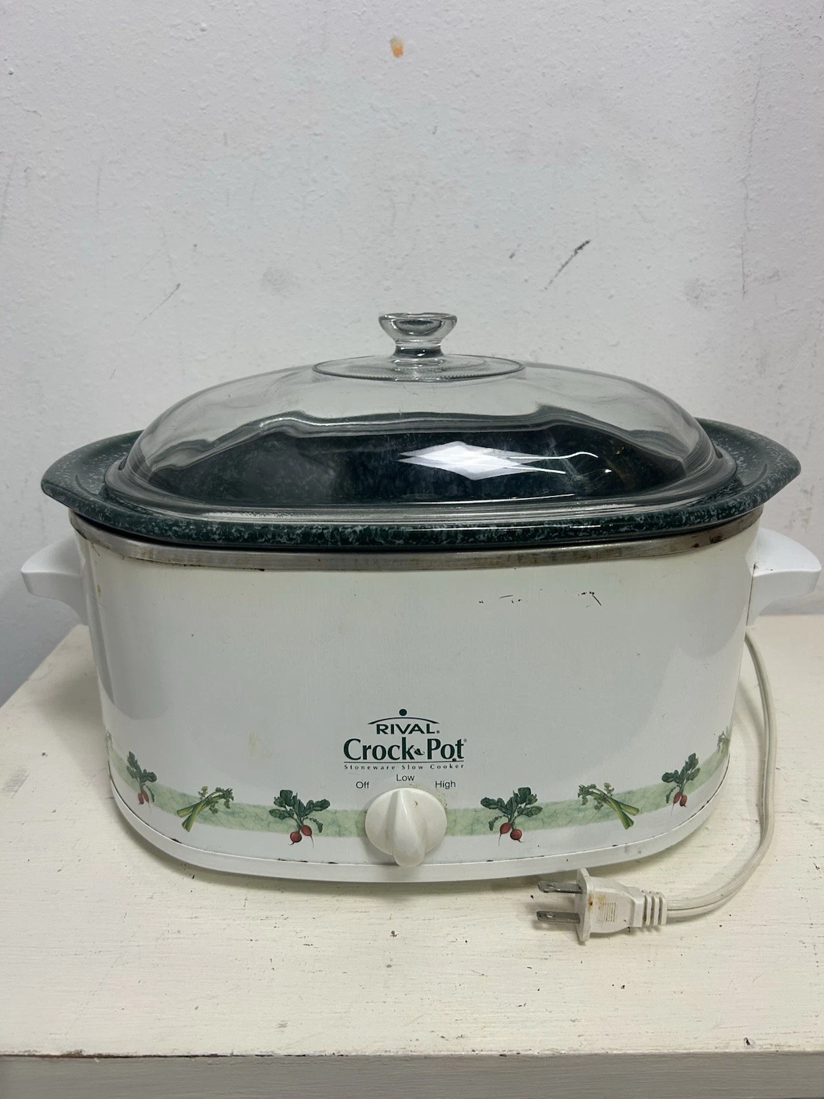 Vintage Rival Crock Pot Stoneware Slow Cooker Oval Removable 6 qt Model 3760
Opens in a new window o
