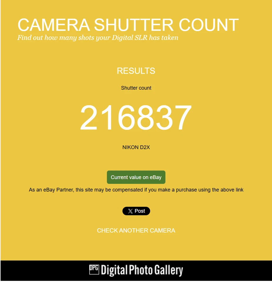 Firmware Nikon D2X (solo cuerpo) 2.0 Foto 2 de 4