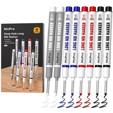 Nicpro 8 PCS Long Nib Marker Pens with 20 mm ...