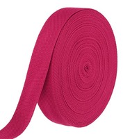 Baumwollband 1.5 Zoll 15.3 Yard Polyester Baumwollband Riemen Rose Rot