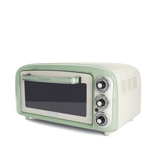 Ariete Forno Elettrico di Design 18 Litri 979 Acciaio Inox 1380W Vintage Verde