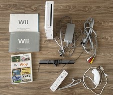 Nintendo Wii RVL-001 Console Bundle 1 Remote Sensor Bar Power AV Cables Manual