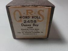 Vintage Player Piano Roll - QRS Roll  2458 - Danny Boy Ballad