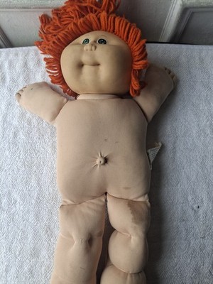Vintage Cabbage Patch Kids Doll Naked Red Hair Blue Eyes  Xavier Roberts Signed