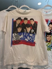 Vintage 1989 New Kids On The Block T-Shirt Hangin Tough Tour Shirt Medium