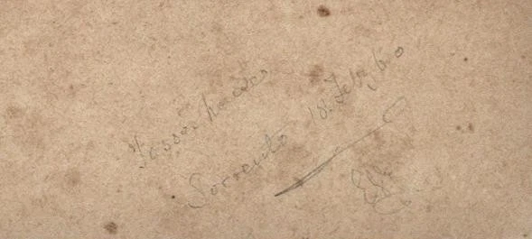 Sorrento Italy - Victorian Pencil Drawing - 1860 - 19th Century - Grand Tour - image 2 of 3