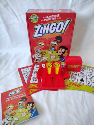 Ravensburger Zingo! Bingo Spiel Build Sprache und Matching Fähigkeiten KOMPLETT 