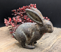 ❤️Kleines HäSchen Osterhase Gusseisen Rost Antiklook Garten Ostern Landhaus ❤️