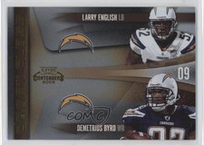 2009 Playoff Contenders Draft Class Gold 67/100 Larry English Demetrius Byrd 0f6
