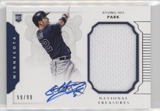 2016 National Treasures Rookie Materials Signatures 59/99 Byung-Ho Park Auto 1u6