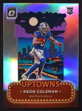 Keon Coleman 2024 Panini Donruss Optic Uptowns #15 Rookie SSP Case Hit Bills