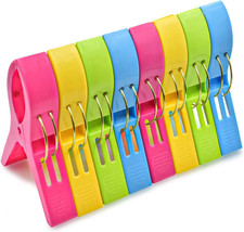 Beach Towel Clips Chair Clips Towel Holder,Plastic Clothes Pegs Hanging Clip Cla