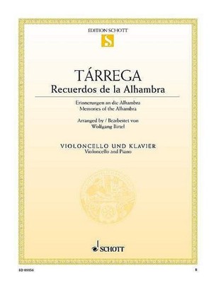 Recuerdos de la Alhambra: Erinnerungen an die Alhambra. Violoncello und Kla