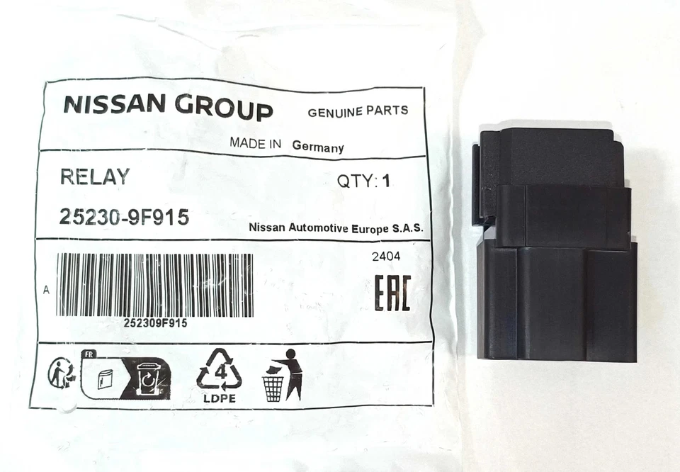 Relais NISSAN RENAULT PRIMERA KADJAR ALMERA QASHQAI Q60 252309F915 - Photo 2/4
