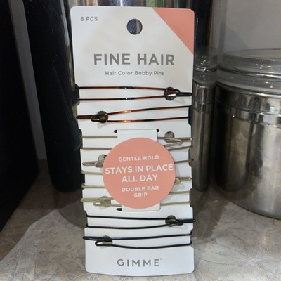 8 Womens French Style for Fine Hair Bobby Pins Gentle AllDay Hold DoubleBar Grip