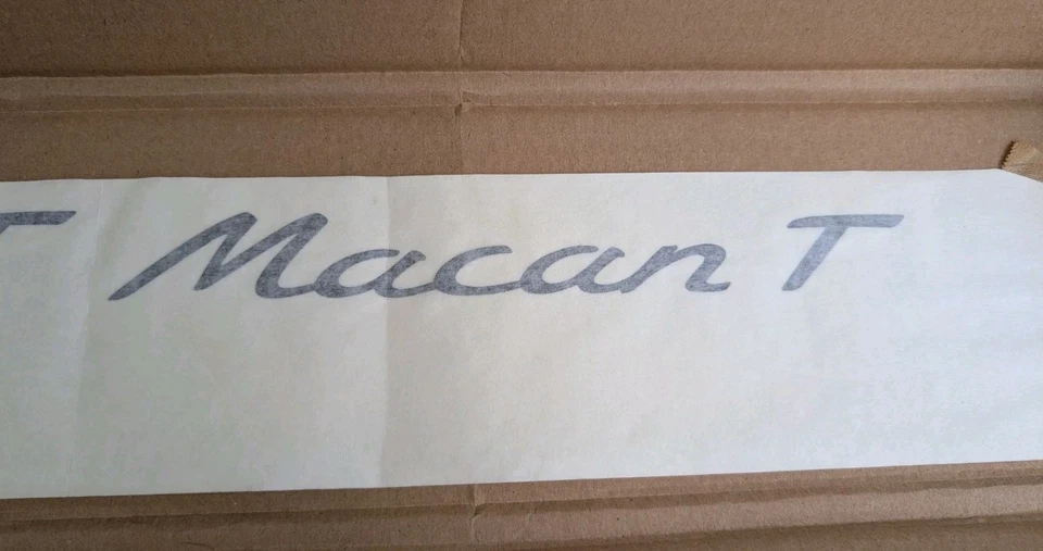 2015-2023 Porsche Macan Turbo Door Side Decal Trim Foil Black OEM 95B04481588041 - Image 4 of 4