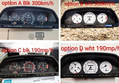 Mercedes R107 W124 W126 W201 AMG BRABUS  speedometer cluster conversion service 