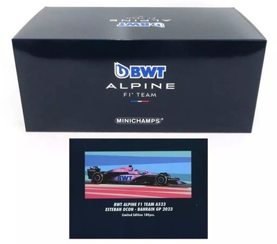 MINICHAMPS 1/18 BWT Alpine F1 Team A523 Esteban Ocon 2023 Car Model