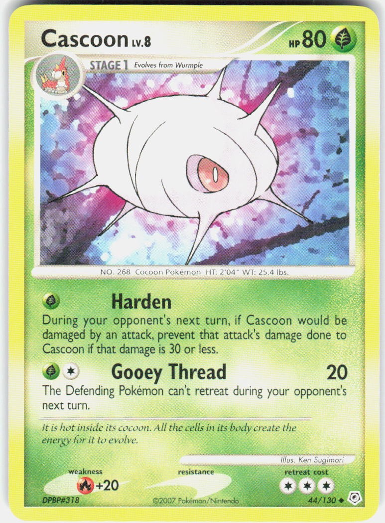 Cascoon 44/130 Diamond and Pearl Pokemon