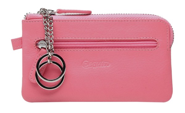 Esquire Viktoria Key Case With Zip SchlüSselmäPpchen Salmon Pink Neu-image