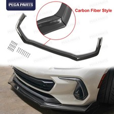 Fit For 2015-20 Subaru Wrx Sti Carbon Fiber Front Bumper Lower Body Lip Black