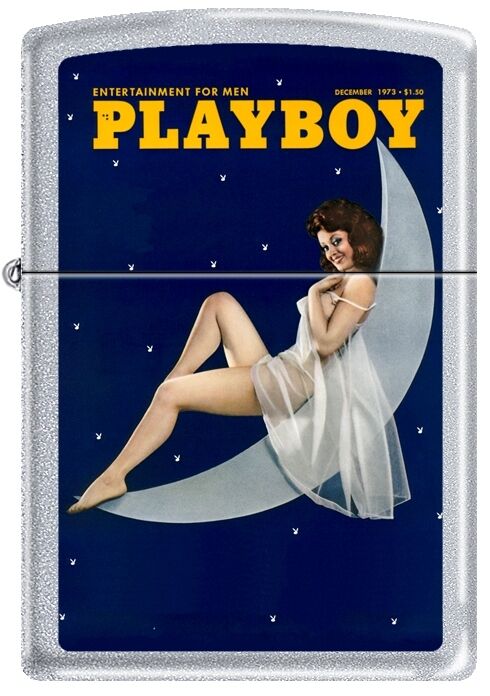 Zippo Playboy December 1973 Cover Satin Chrome Windproof Lighter NEW RARE. Available Now for 20.13