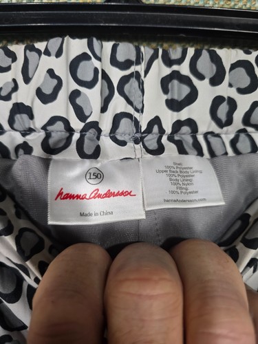 Hanna Andersson Womens Pants Size Small Leopard Print White Black - Picture 4 of 12