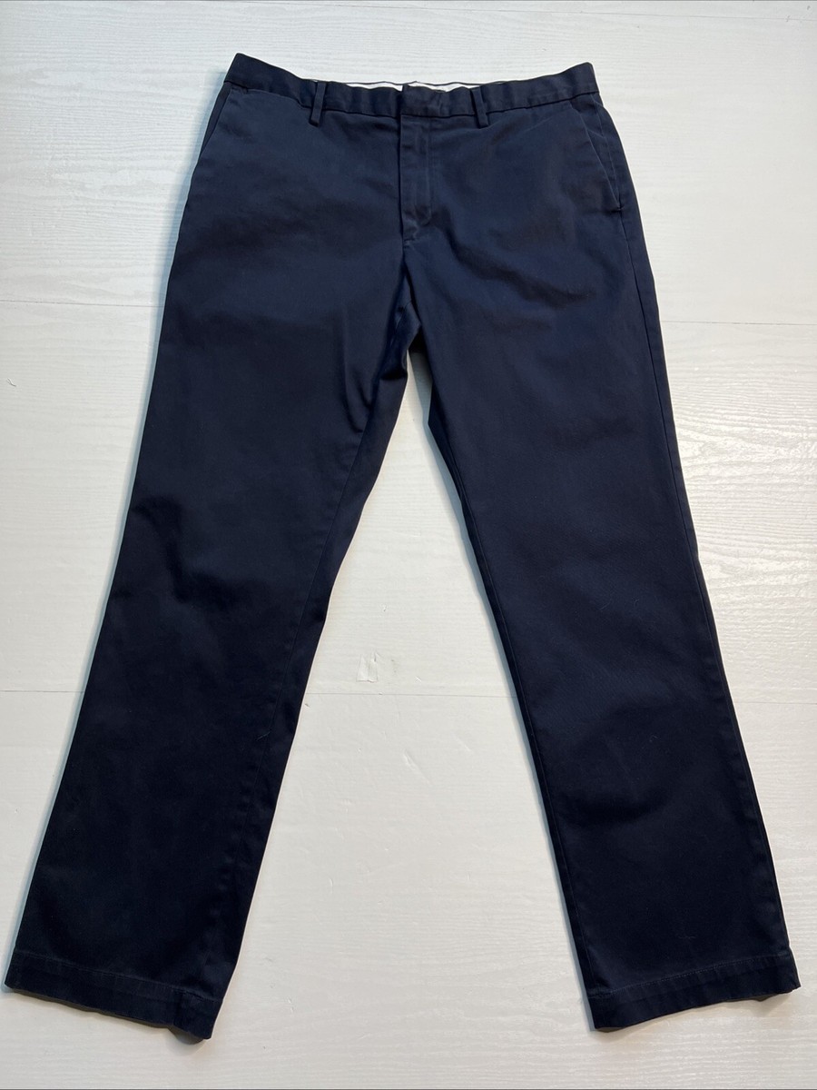 Banana Republic Rapid Movement Chino Mens Actual 36x32 Navy Aiden Fit