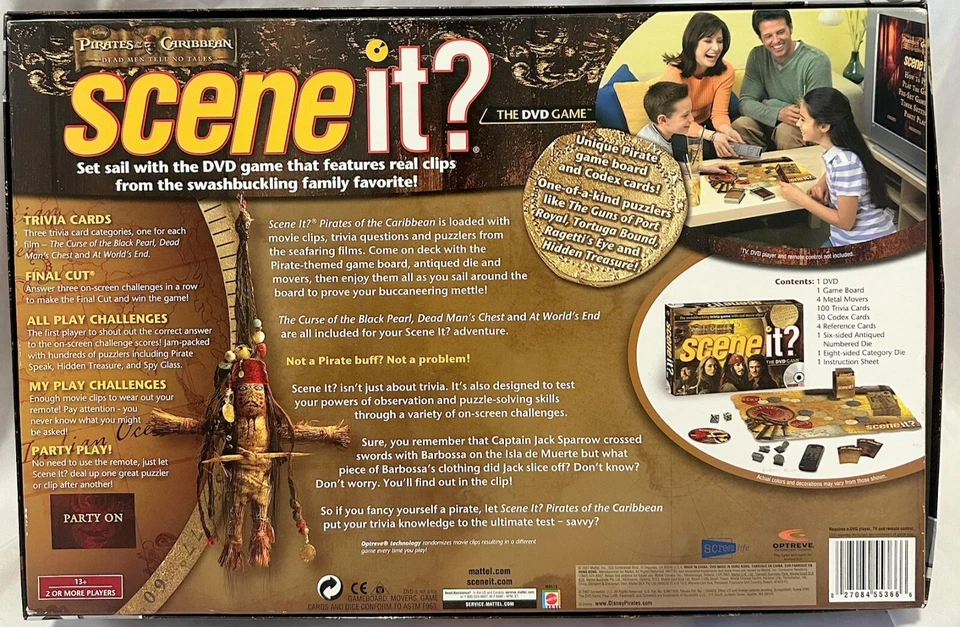 💥 Pirates of the Caribbean SCENE IT? • 2007 DVD Game • Complete • Mattel - Image 2 of 4