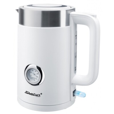 Steba WK 10 Bianco 431000 weiß Wasserkocher Temperaturanzeige bis 100°C