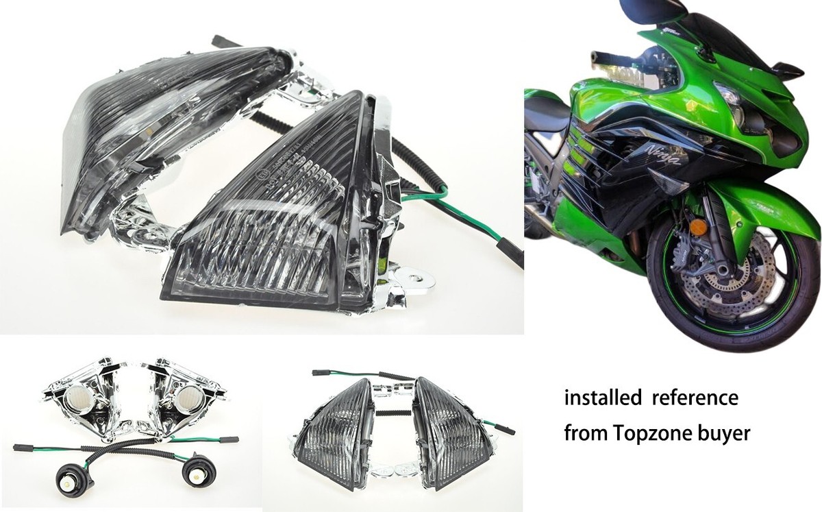 GOT7 ② Fit KAWASAKI 2006-2019 Ninja ZX-14R ; Front Indicator Turn