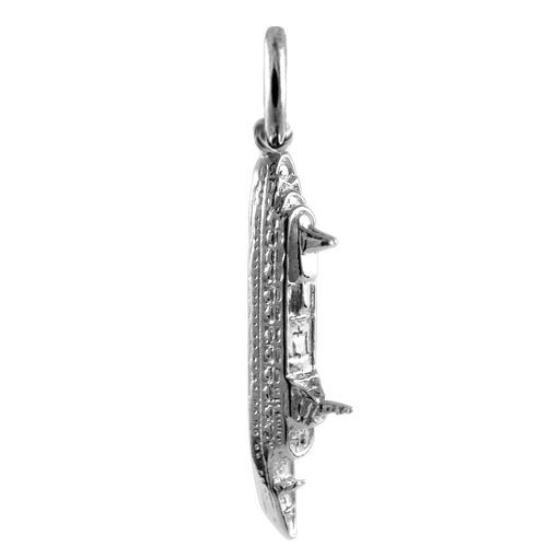 TheCharmWorks Sterling-Silber Kreuzfahrtschiff Anhänger | Cruise Ship Charm - Bild 1 von 2