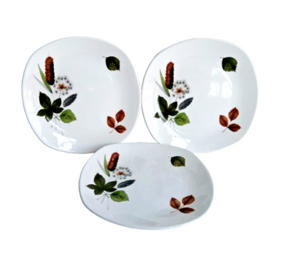 3 Beilagenplatten Midwinter Stylecraft Riverside Staffordshire England John Russel