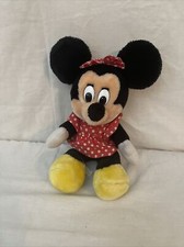 VINTAGE 1980's Walt Disney Original MINNIE MOUSE 14" Plush Stuffed Animal Toy