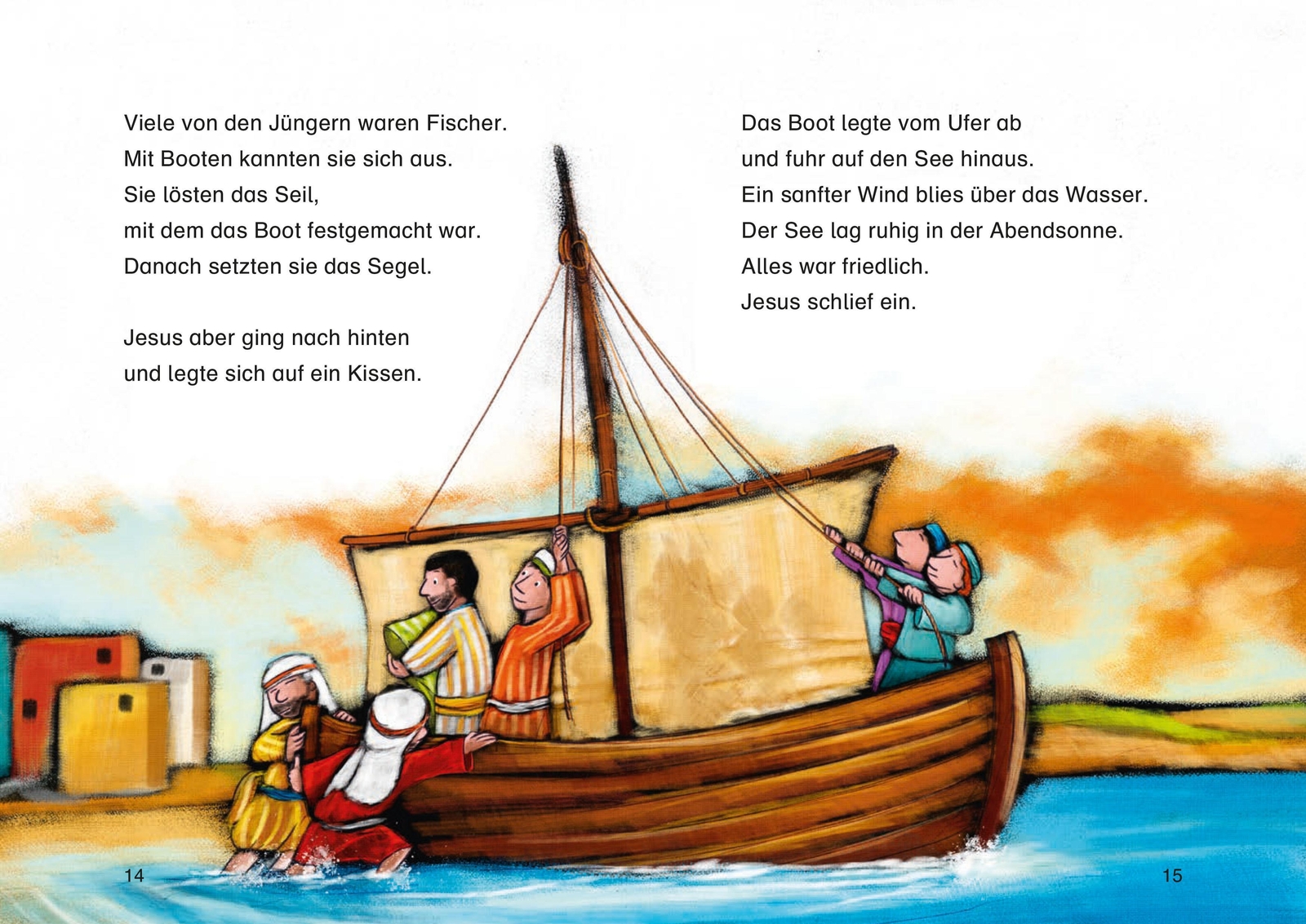 Thumbnail - Mit Jesus Auf Dem See Reihe: Bibelgeschichten Für Erstleser Mathias