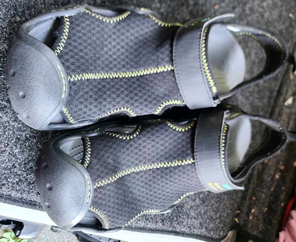 Crocs Swiftwater Mesh Deck Sandals Men Size 12 Black Charcoal Water Shoes‎ 15041 Crocs Men main image 2