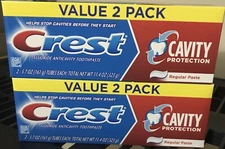 Cavity Protection Toothpaste, Regular Paste, 5.7 Oz(Pack of 2), 4 Count