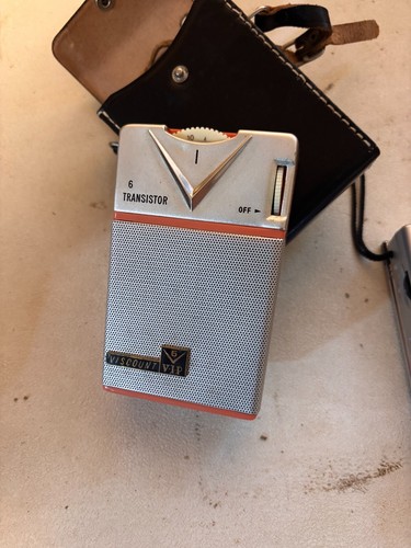 60s Viscount 602 AM Transistor Radio PINK COLOR-WORKS PLUS A SONY | eBay