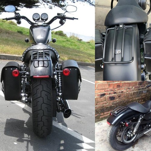Steel Rear Fender Rack Solo Seat Luggage Rack for Harley Sportster XL 883 1200C - Picture 3 of 11