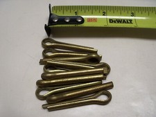 3/16" x 1-1/4" Brass Cotter Pin VINTAGE Made in USA Qty 10