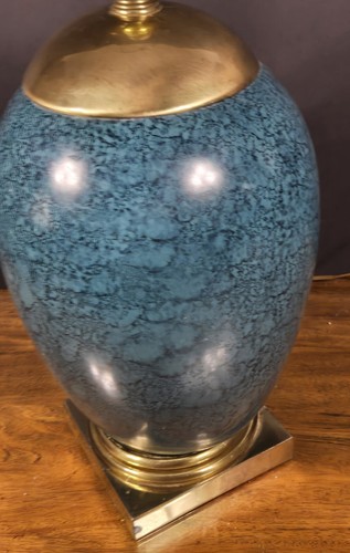VTG MCM Tyndale By Frederick Cooper Chinoiserie Ginger Jar Table Lamp With Shade - Picture 9 of 21