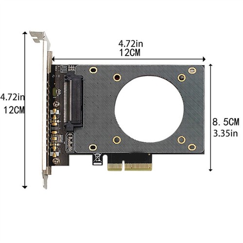 1 Piece U2 SFF-8639 to PCIE X4 Expansion Card Support U.2 NVME SSD Expansion New - Zdjęcie 3 z 5