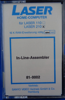 VTECH/SANYO LASER-200 & VZ-200 -- IN-LINE-ASSEMBLER (SANYO 81-0002)