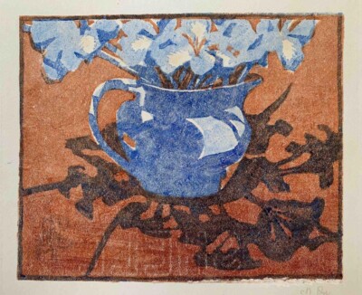 Shadow Pattern No. 5 [colored woodcut] : Mabel Pye : 1936 Australian Modernist