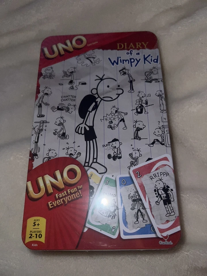 UNO Diary of a Wimpy Kid 2012 Card Game NEW IN SEALED TIN 70238K GM - Image 2 of 4